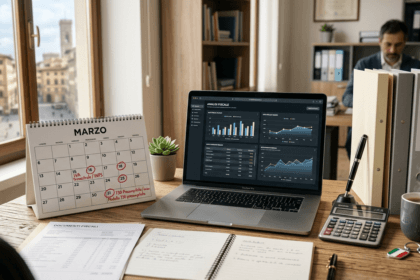 Copertina realistica articolo marzo fiscale e scadenze