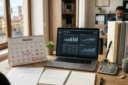 Copertina realistica articolo marzo fiscale e scadenze